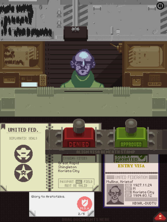 Papers, Please Short Film Released On  and Steam - mxdwn Games